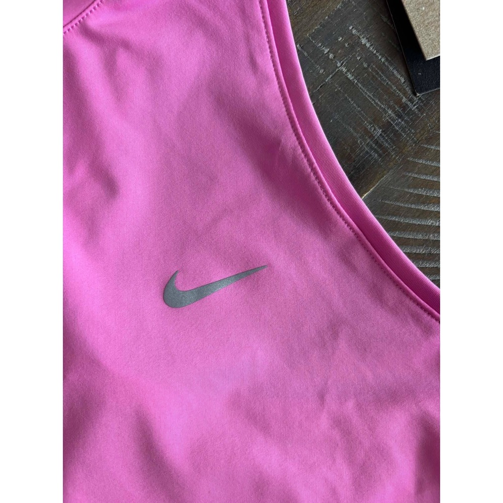Nike Swift Dri-FIT Running Tank Top Womens Medium Pink Slim Fit HQ0620-675 NWT - Picture 4 of 7